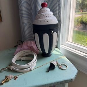 Kate Spade Cupcake Crossbody Bag - Navy and White